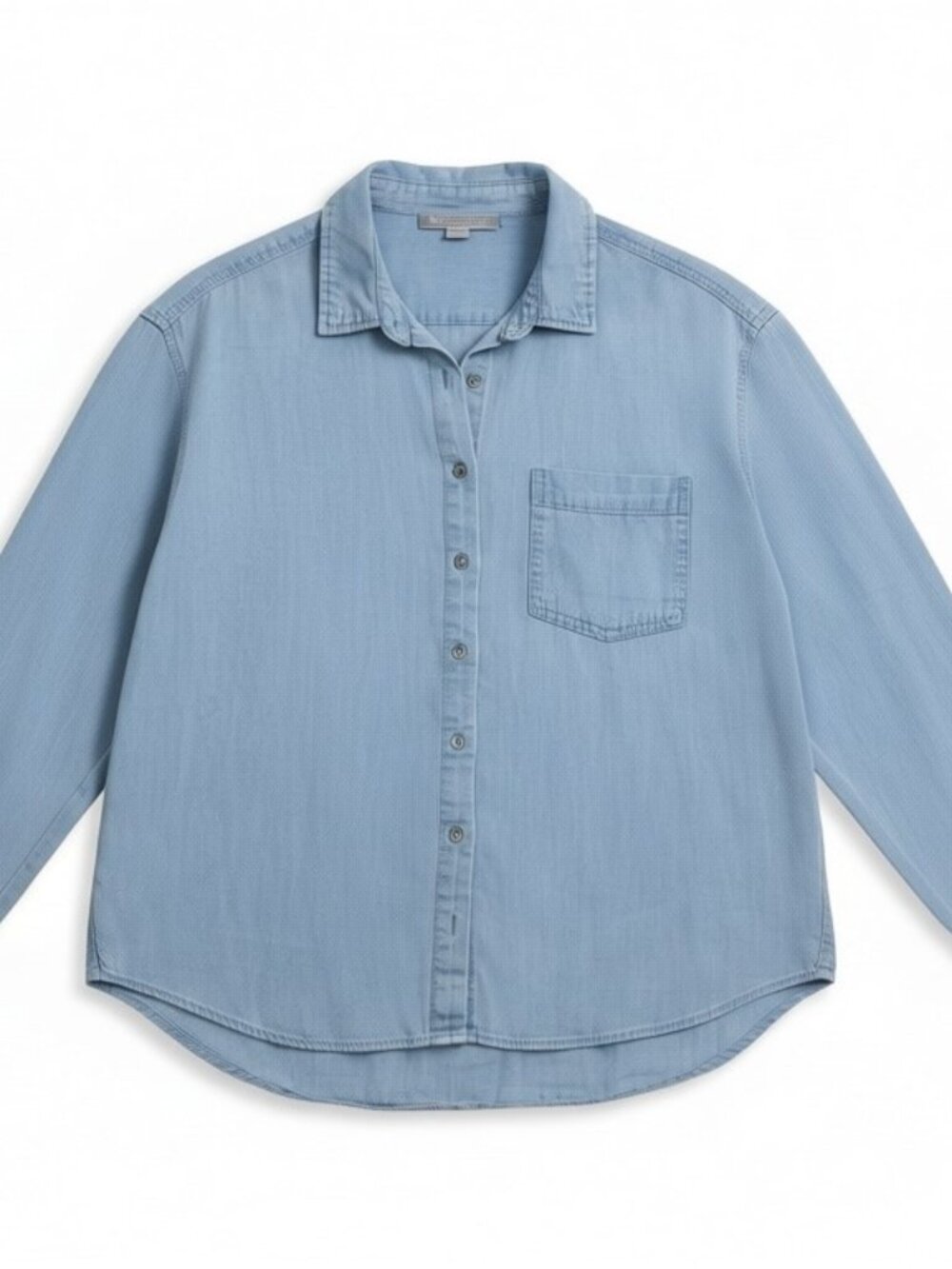 Daniel Rainn Chambray Button Down Shirt Women’s Small Light Denim Top